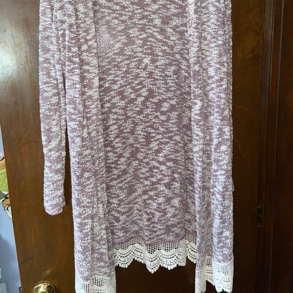 Red/Cream Knit Cardigan - Picture 2 of 4